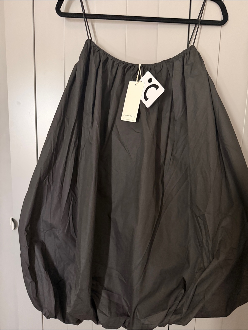 Caslon Dark Charcoal Balloon Hem A-Line Skirt